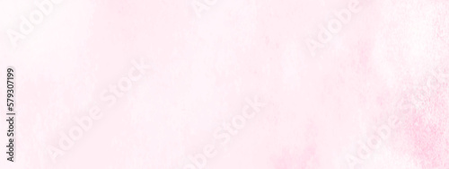 Soft pastel pink watercolor background painted on white paper texture  monochrome pink and white ink effect water color illustration. Abstract grunge pink shades watercolor background. 