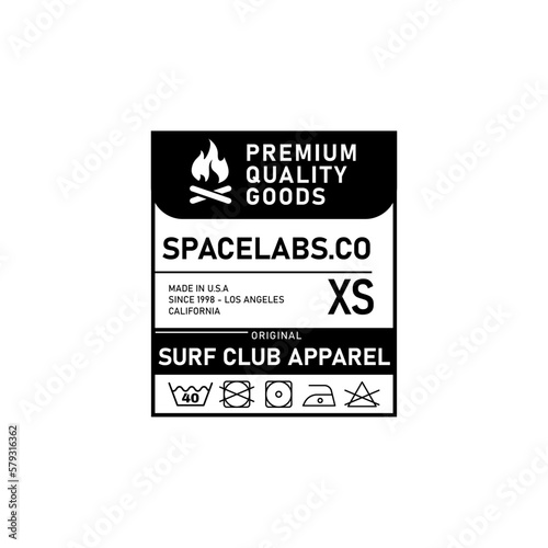 Clothing Label tag vector idea templates
