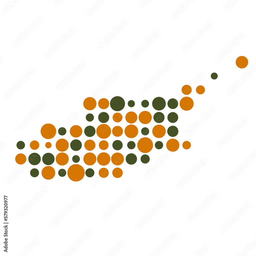 Cyprus Silhouette Pixelated pattern map illustration Cyprus Silhouette Pixelated pattern map illustration