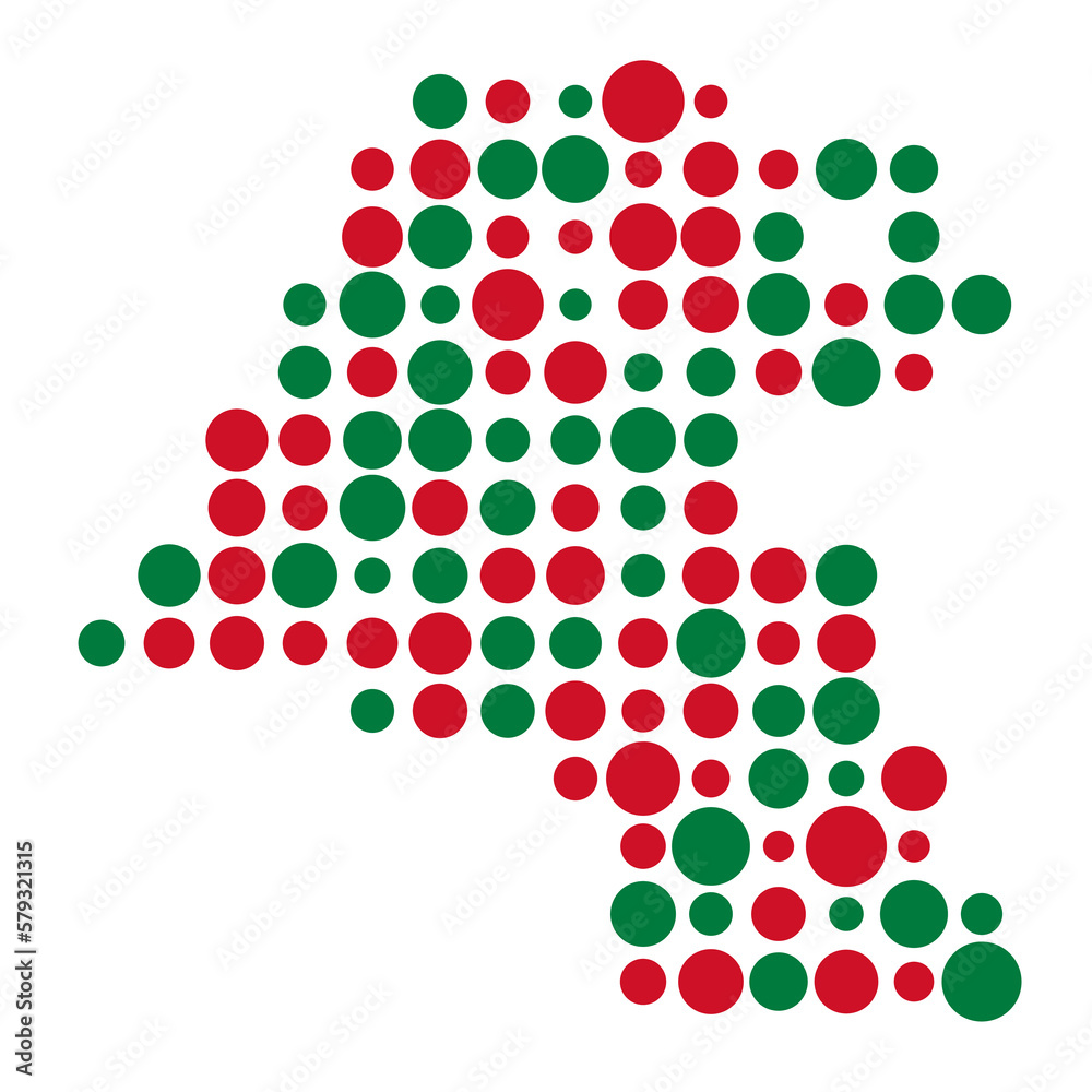 Kuwait Silhouette Pixelated pattern map illustration Kuwait Silhouette Pixelated pattern map illustration