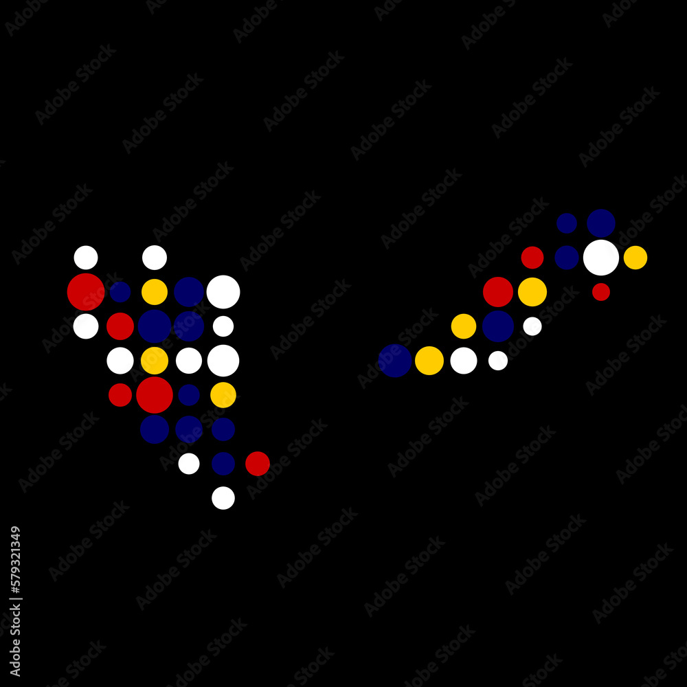 Malaysia Silhouette Pixelated pattern map illustration Malaysia Silhouette Pixelated pattern map illustration