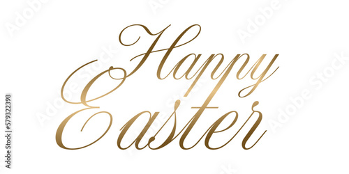 Gold tekst, Happy Easter
