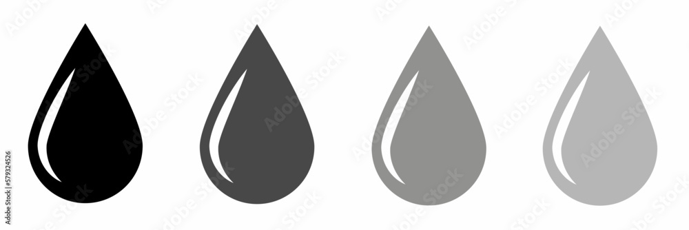 Water drop icon. Template for business. Vector illustration. Water drop icon. Template for business. Vector illustration.