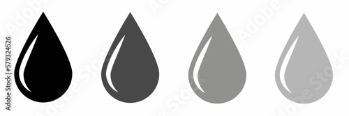 Water drop icon. Template for business. Vector illustration.