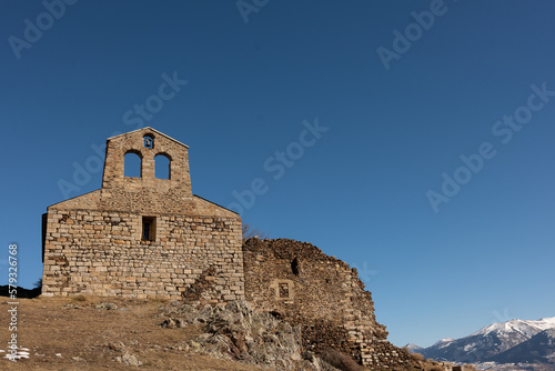 Church of Bell lloch  church in the mountains  pyr  n  es orientales