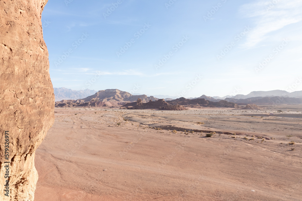 Fototapeta premium Fantastically beautiful landscape in the national park Timna, near the city of Eilat, in southern Israel