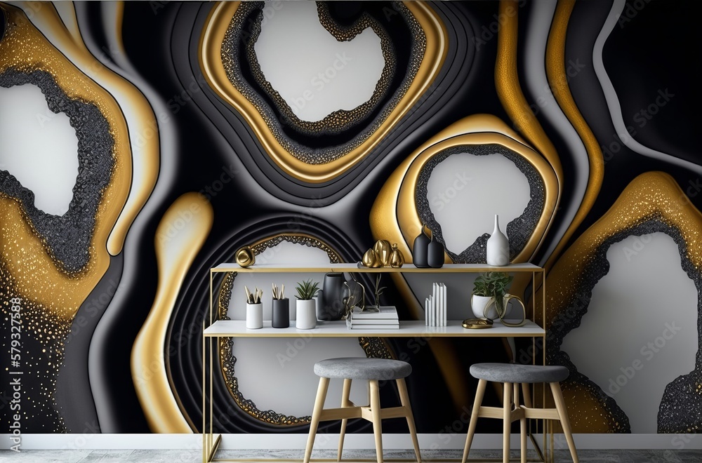 3d abstract marble wallpaper  made with Generative AI
