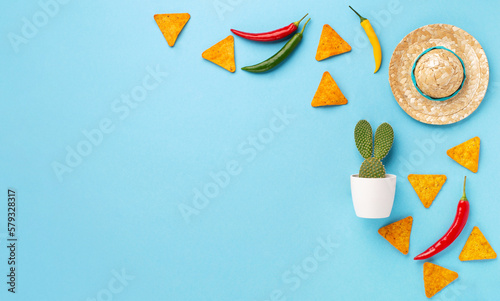 Cinco de Mayo (Fifth of May) celebration concept. Mexican background fiesta holiday time.