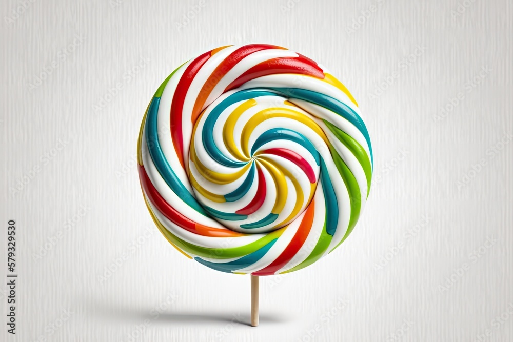lollipop White background, isolated. Generative AI lollipop White background, isolated. Generative AI