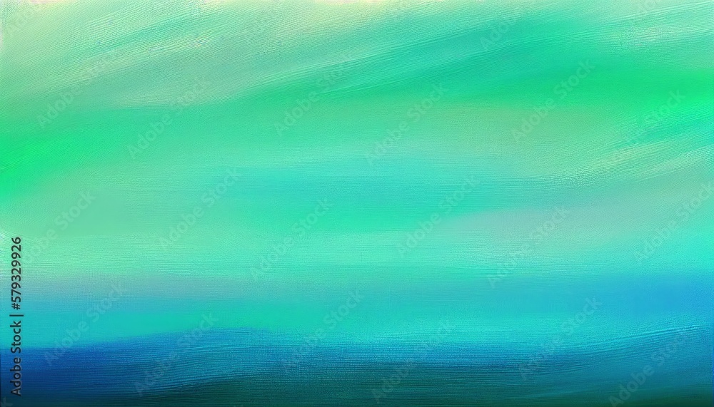 Fototapeta premium Pastel Gradient Paint Background in Green and Blue Tones - Abstract Art. Generative AI.