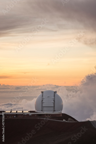 Obervatorio astronómico y cielo de Hawaii