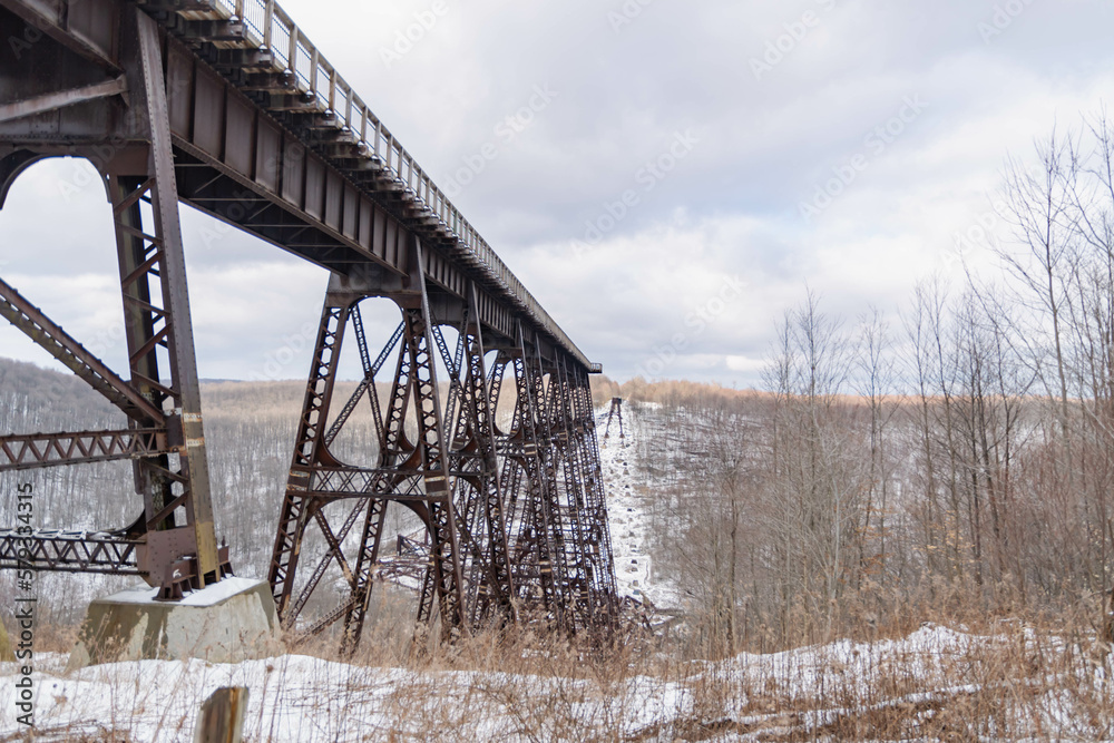 Kinzua National State Park PA during winter season attraction, travel, landscape