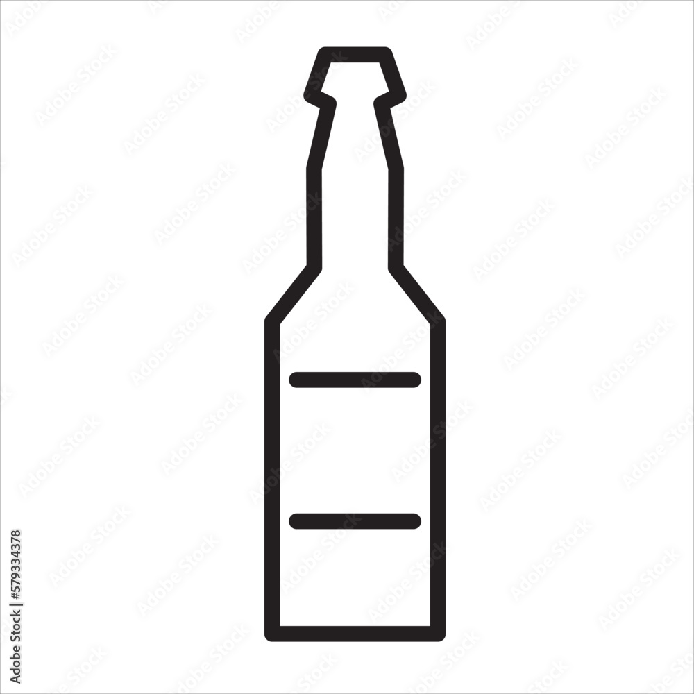 beer bottle icon vector illustration symbol beer bottle icon vector illustration symbol