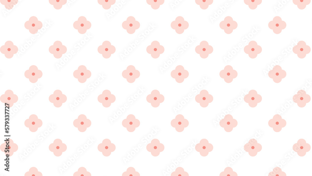 White seamless pattern with flowers White seamless pattern with flowers
