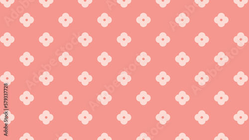 Pink seamless pattern with flowers