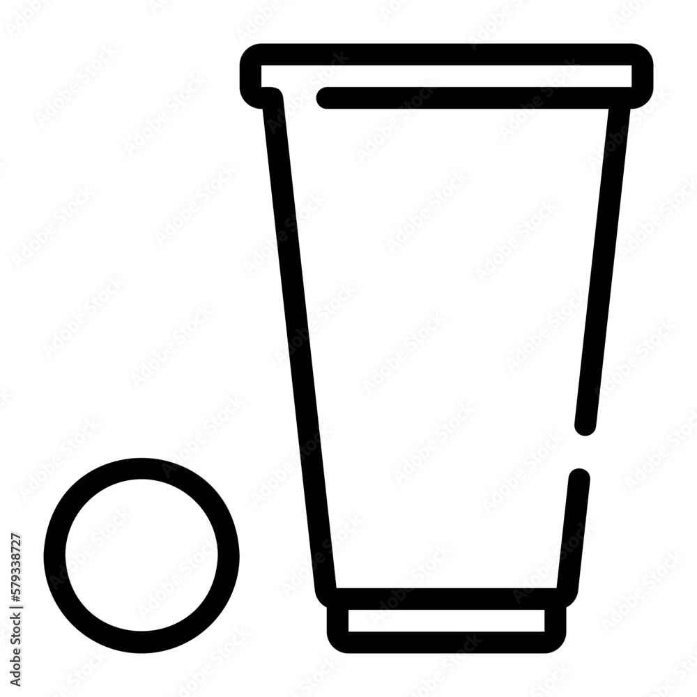 beer pong line icon