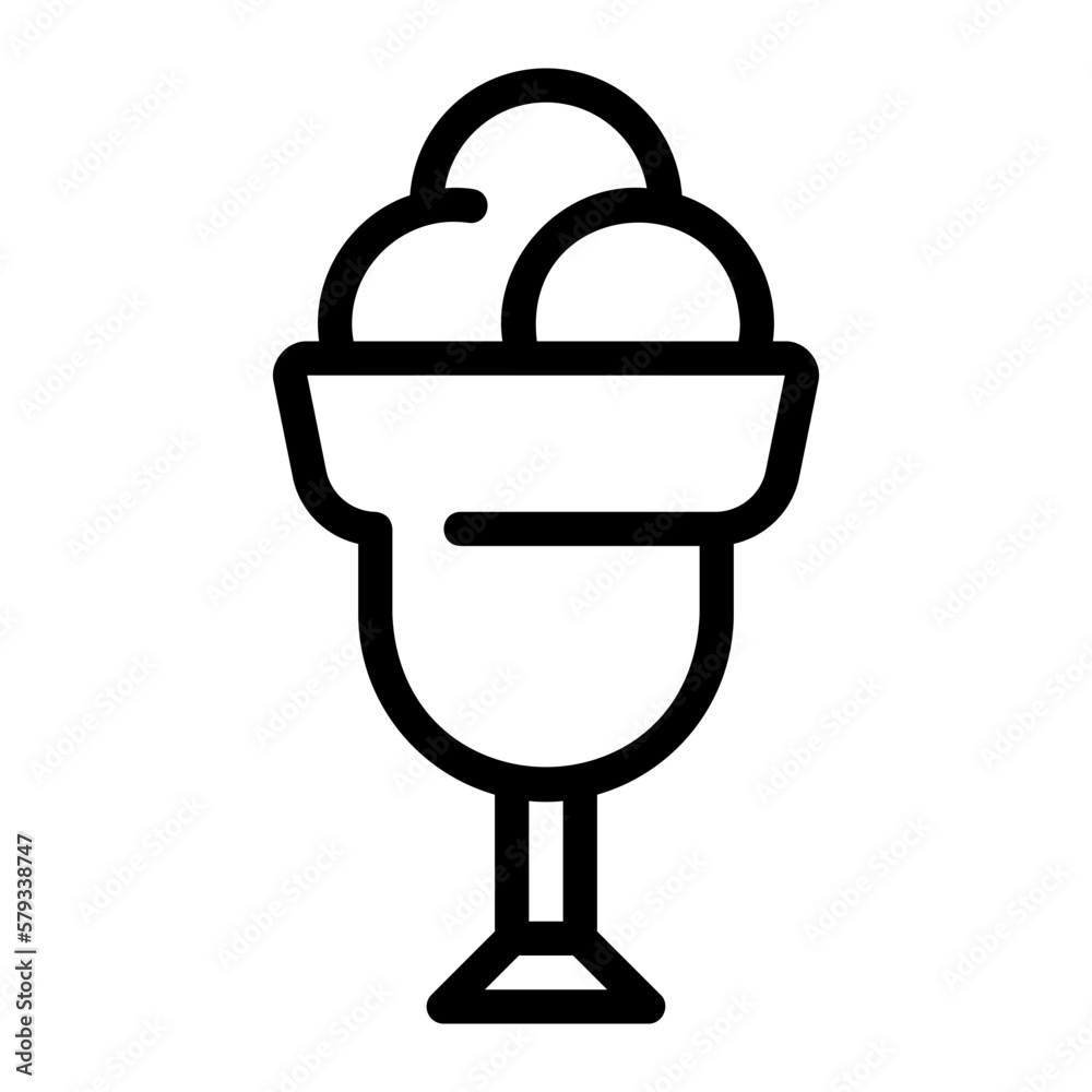 ice cream line icon ice cream line icon