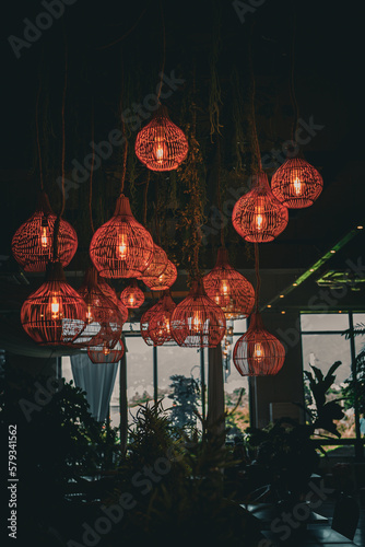 Interior of a beautiful cafe in Wonju photo