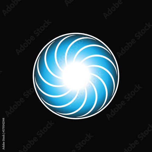 abstract circle logo shape for business