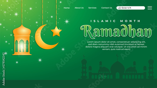 Islamic mont ramadan landing page