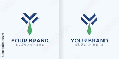businessman career success career illustration logo vector collection in business. Creative logo for agency