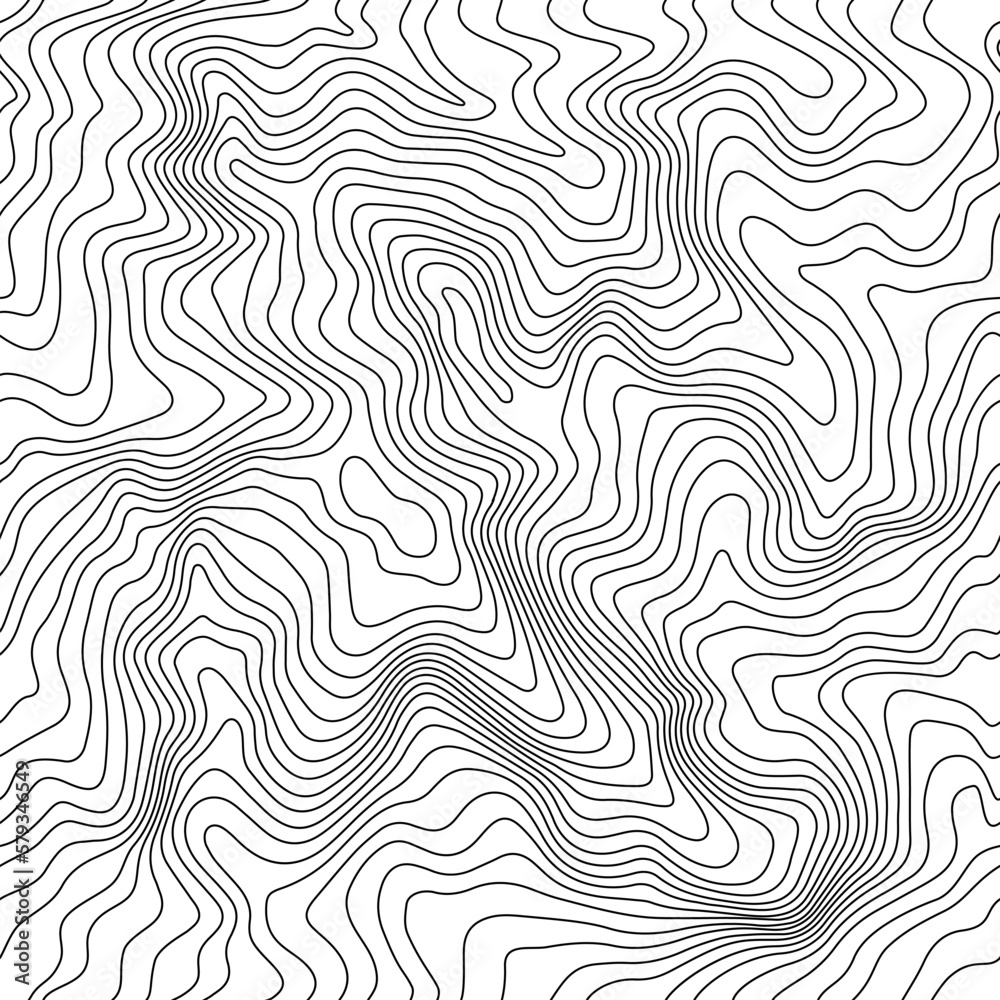 Abstract Landscape Map with Lines. Vector Topography Seamless Pattern. Contour Card Texture Abstract Landscape Map with Lines. Vector Topography Seamless Pattern. Contour Card Texture