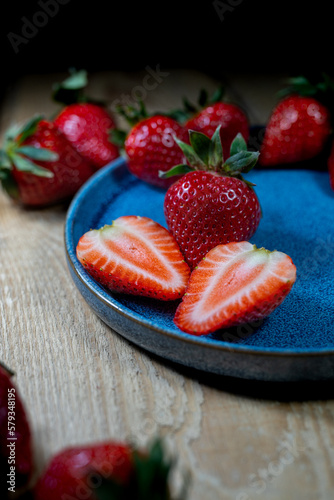 tasty red juicy strawberry 