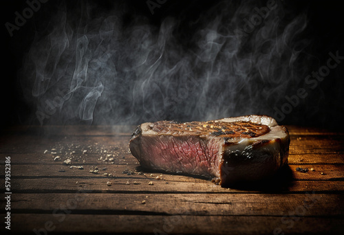 A Perfectly Cooked Steak: AI-Generated Render of a Flame-Grilled, Charcoal-Grilled, and Char-Grilled Masterpiece