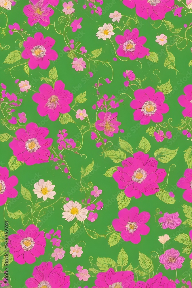 Flower pattern colorful illustration Flower pattern colorful illustration