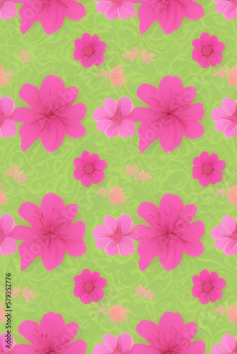 Flower pattern colorful illustration