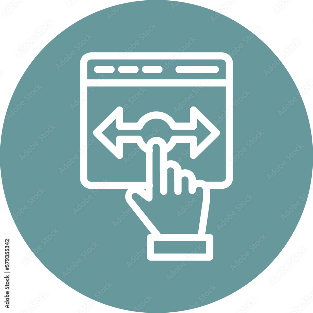 Vector Design Slide Icon Style