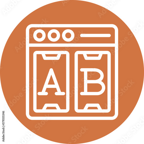 Vector Design Ab Testing Icon Style