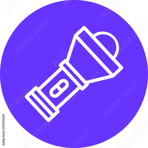 Vector Design Flashlight Icon Style