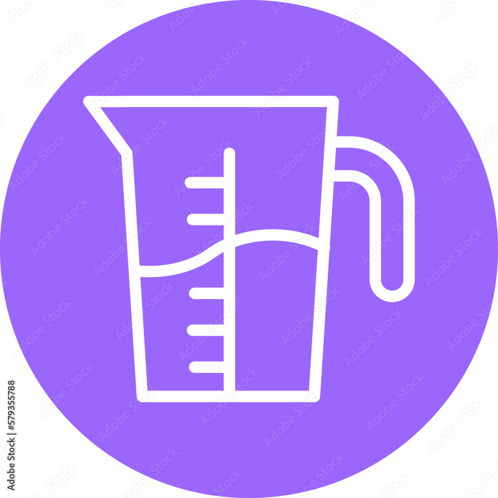 Vector Design Measuring Jug Icon Style Vector Design Measuring Jug Icon Style