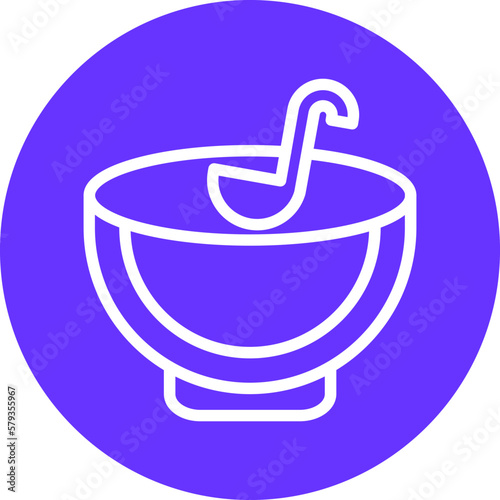 Vector Design Punch Bowl Icon Style