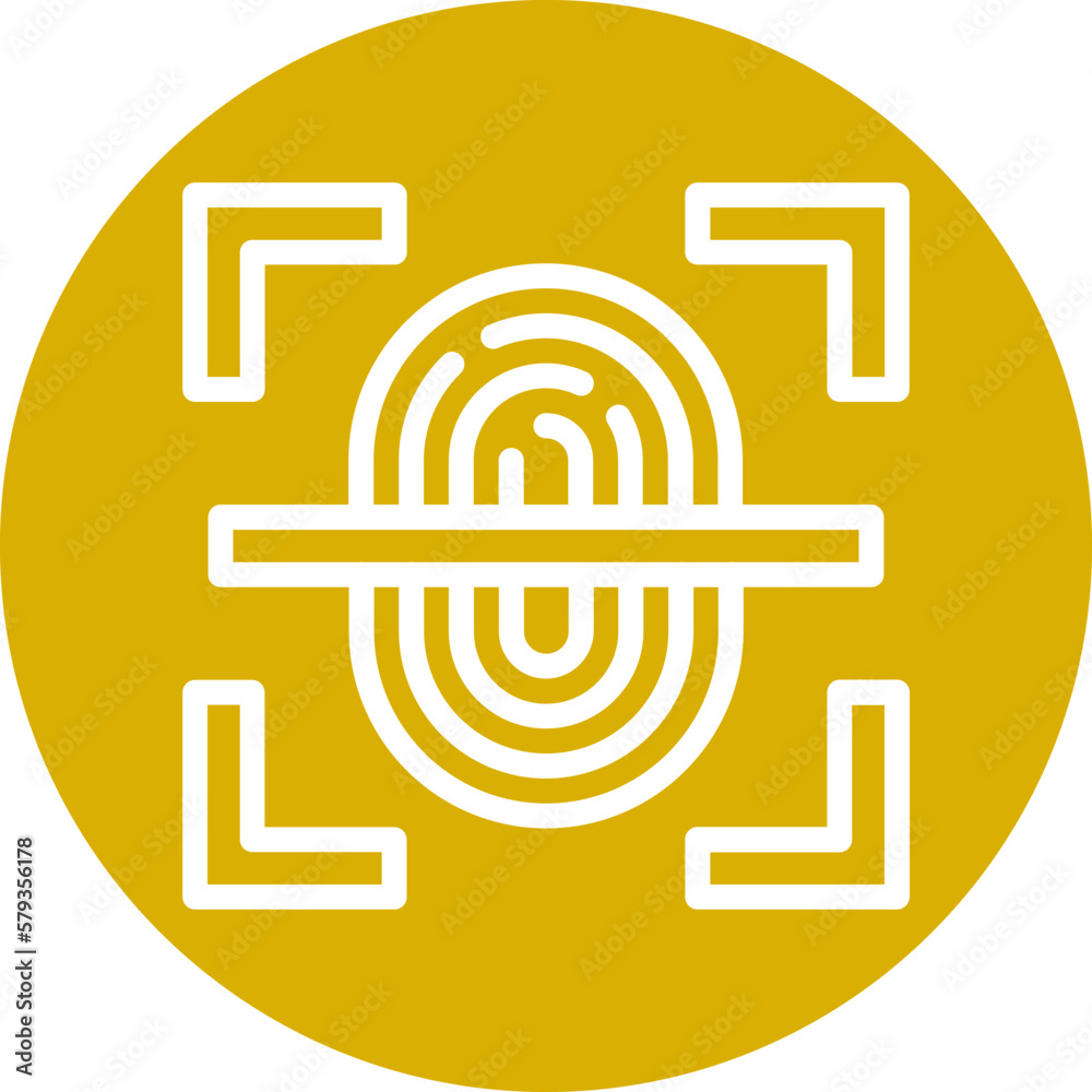 Vector Design Fingerprint Scan Icon Style Vector Design Fingerprint Scan Icon Style