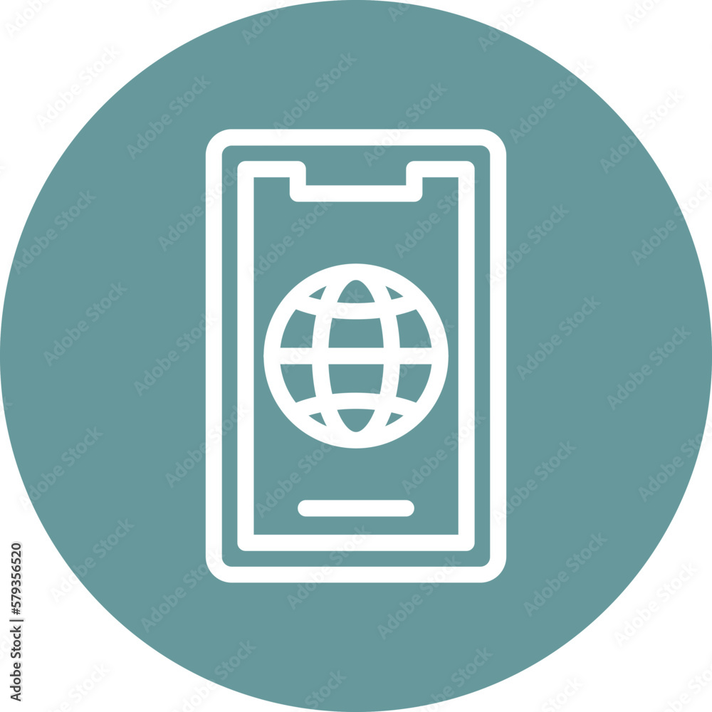 Vector Design Mobile Web Icon Style Vector Design Mobile Web Icon Style