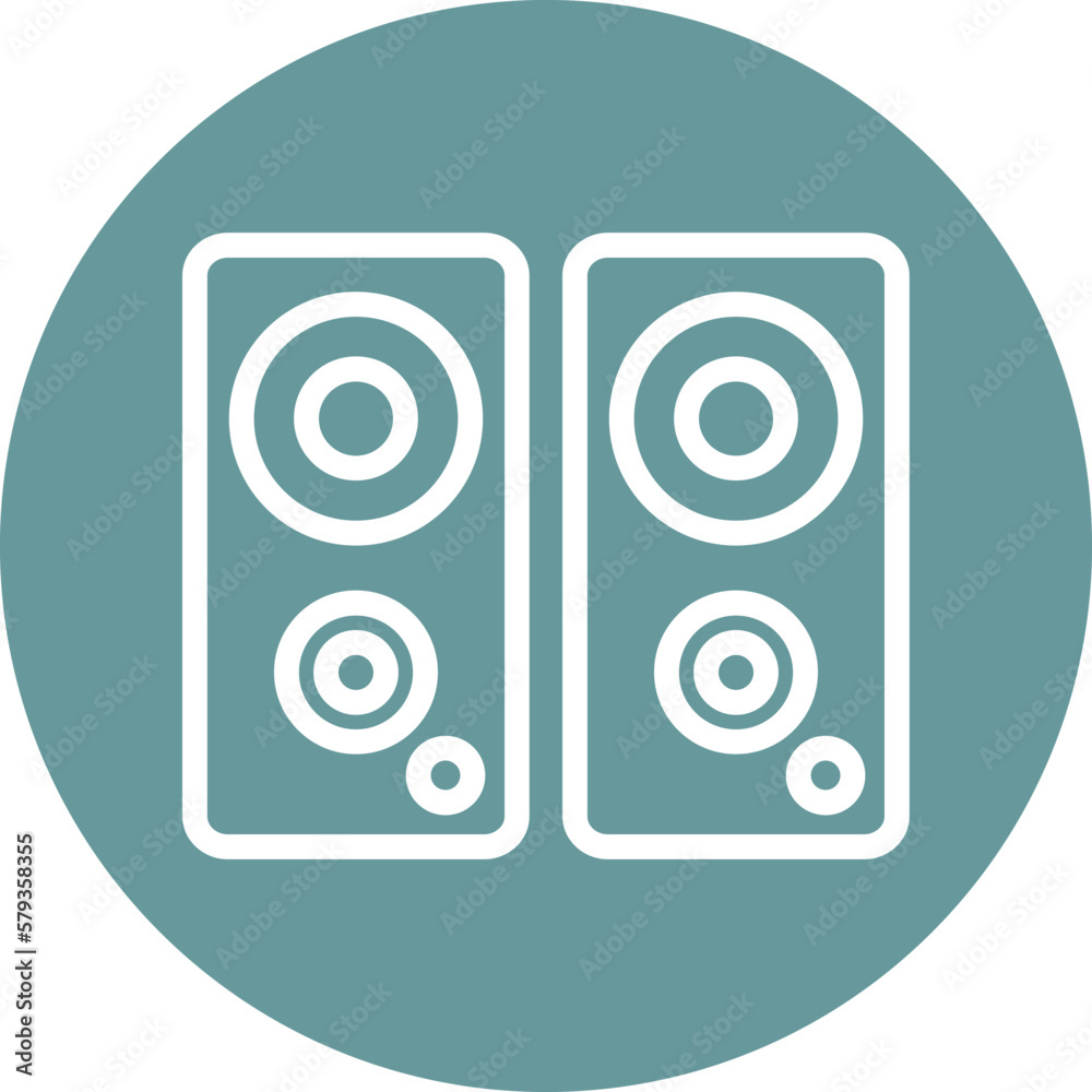 Vector Design Speakers Icon Style Vector Design Speakers Icon Style