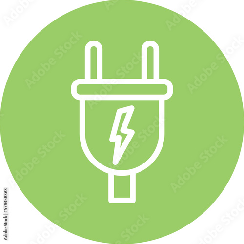 Vector Design Power Plug Icon Style