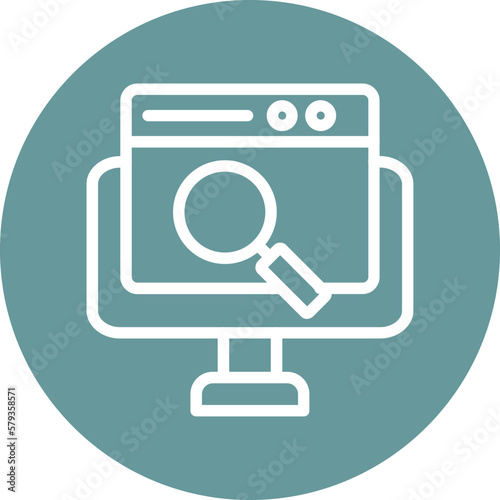 Vector Design Online Search Icon Style