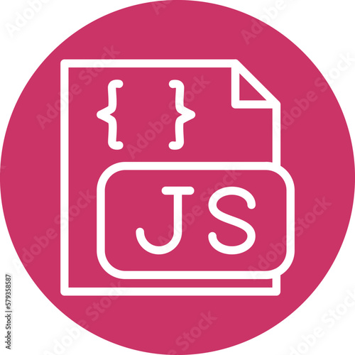 Vector Design Javascript File Icon Style