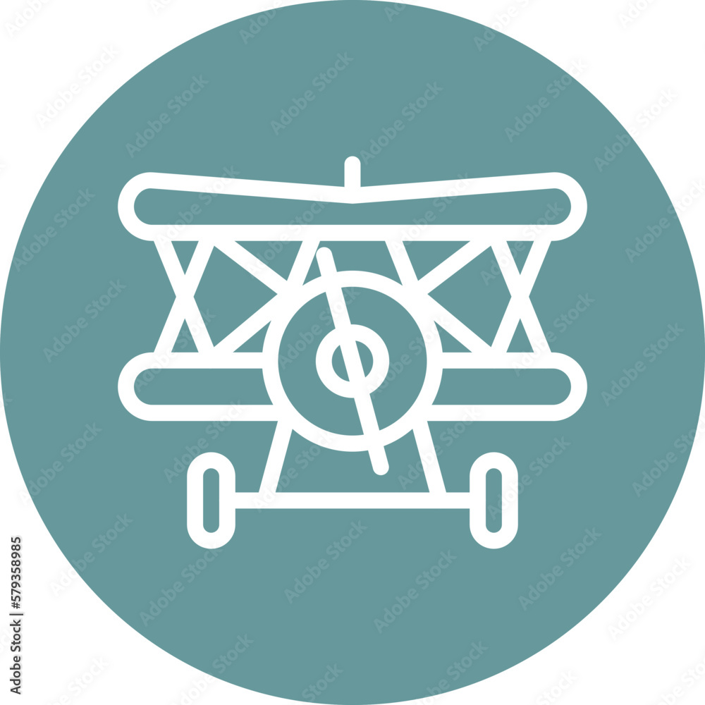 Vector Design Biplane Icon Style Vector Design Biplane Icon Style