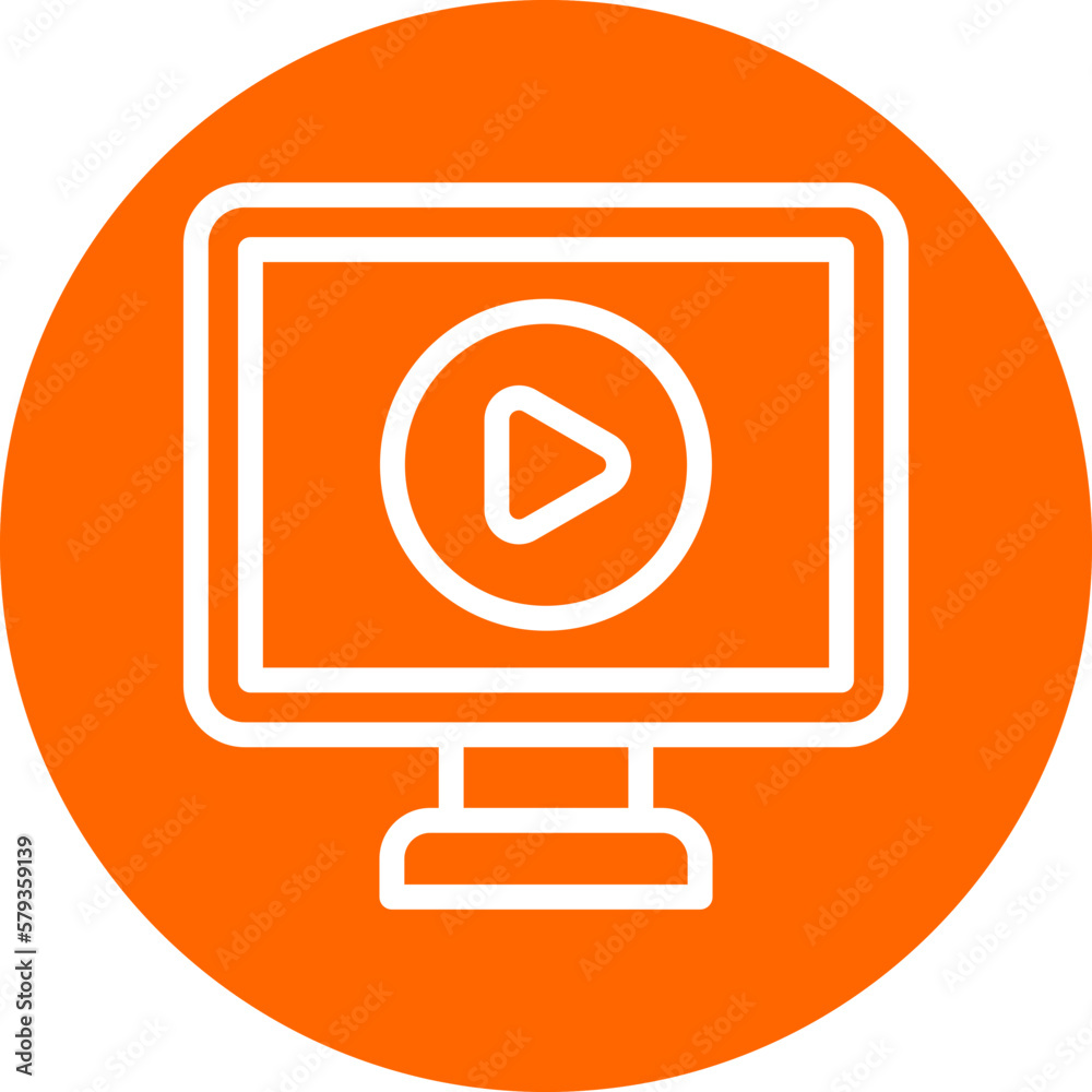 Vector Design Video Tutorial Icon Style Vector Design Video Tutorial Icon Style