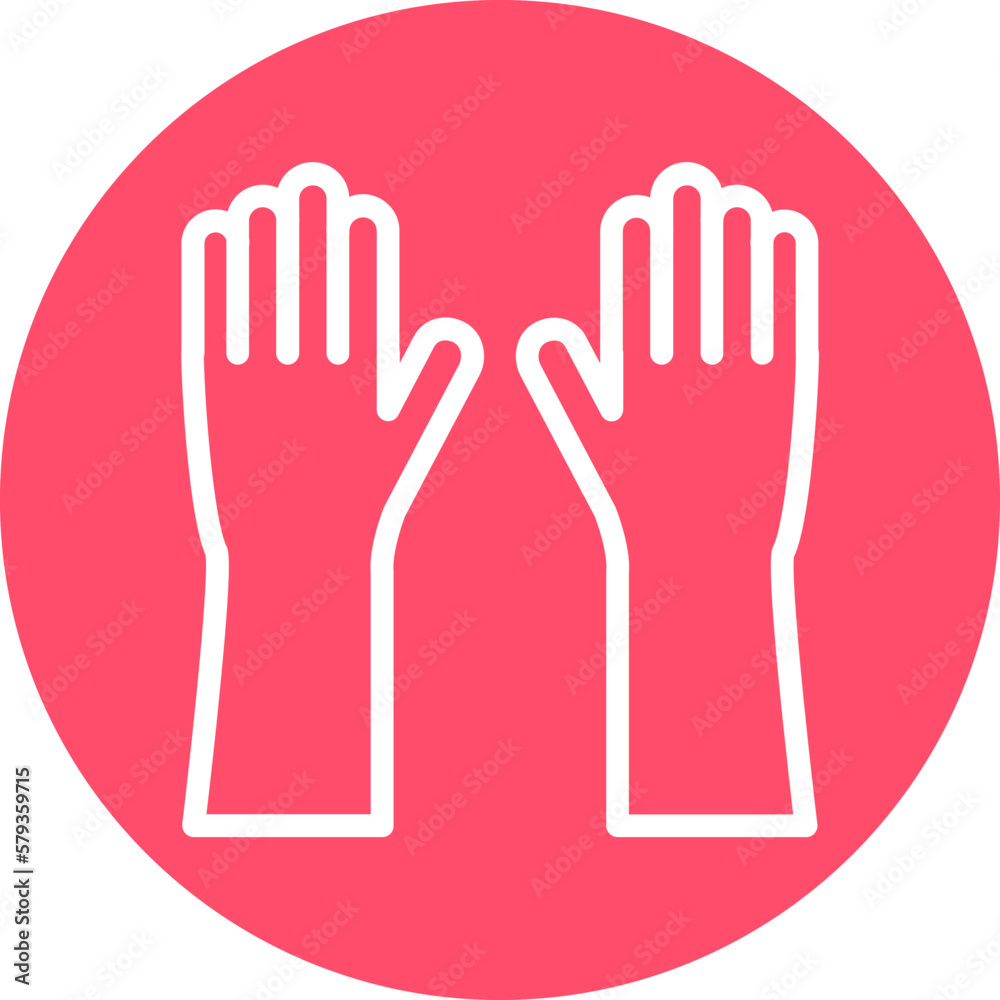Obraz premium Vector Design Gloves Icon Style