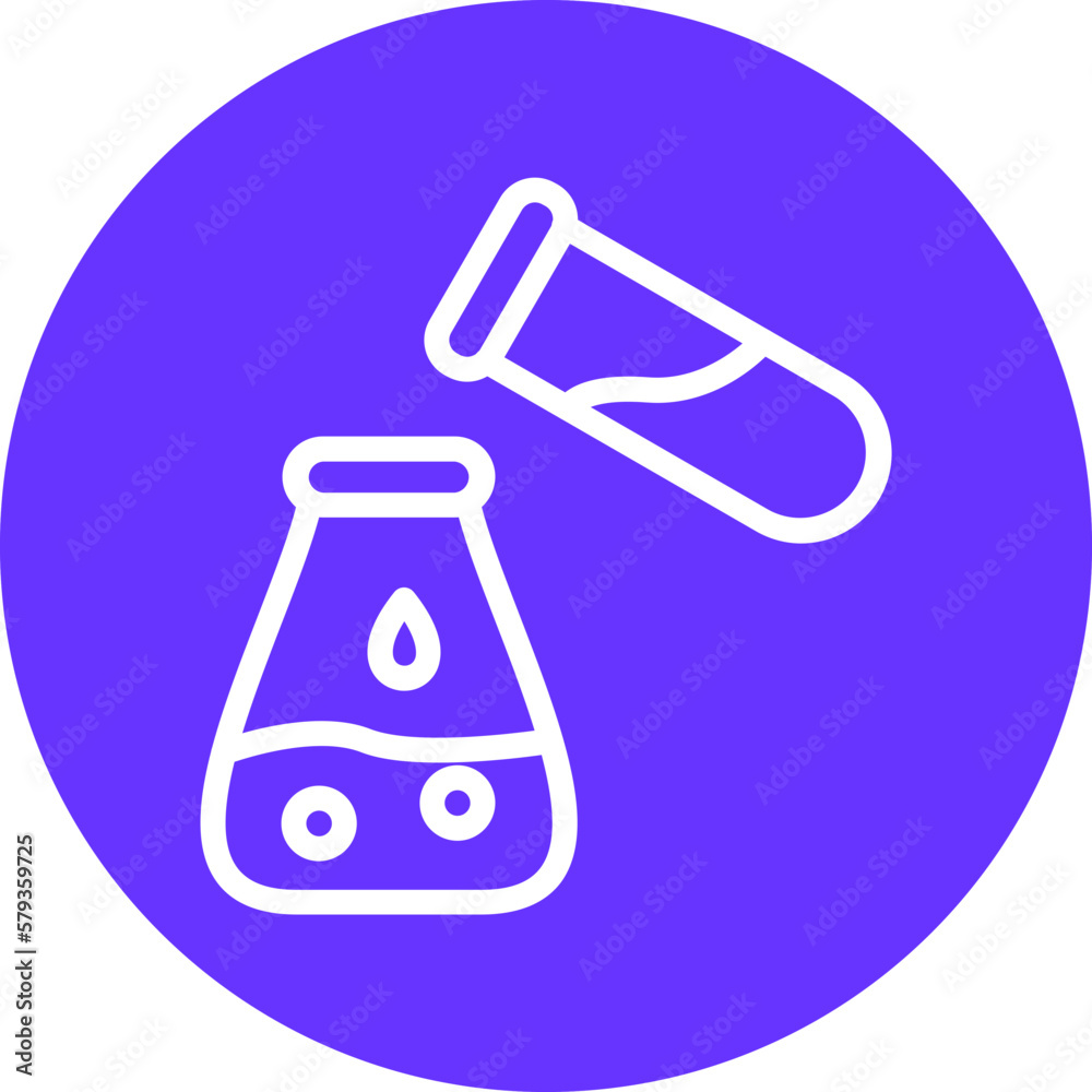 Vector Design Mixing Chemical Icon Style Vector Design Mixing Chemical Icon Style