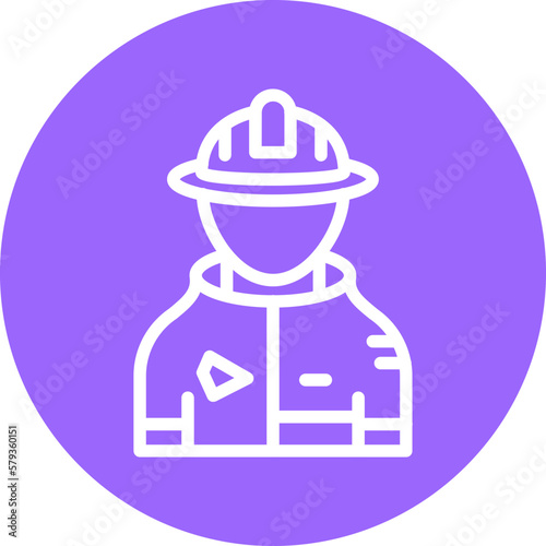 Vector Design Fireman Icon Style