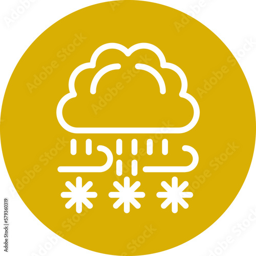 Vector Design Blizzard Icon Style