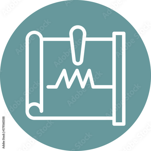 Vector Design Seismograph Icon Style