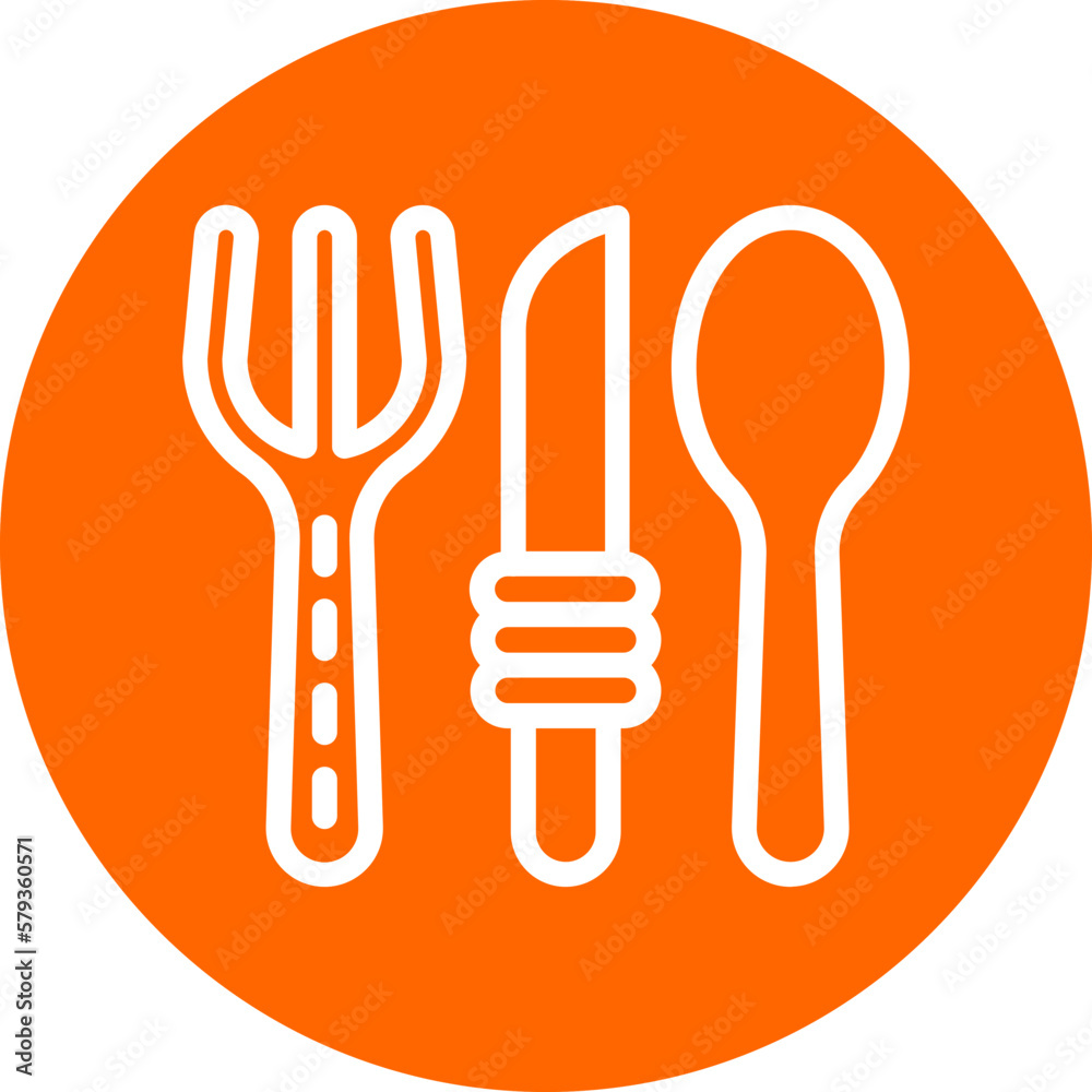 Fototapeta premium Vector Design Cutlery Icon Style