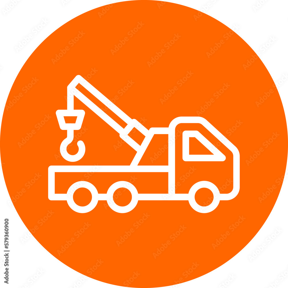Naklejka premium Vector Design Tow Truck Icon Style